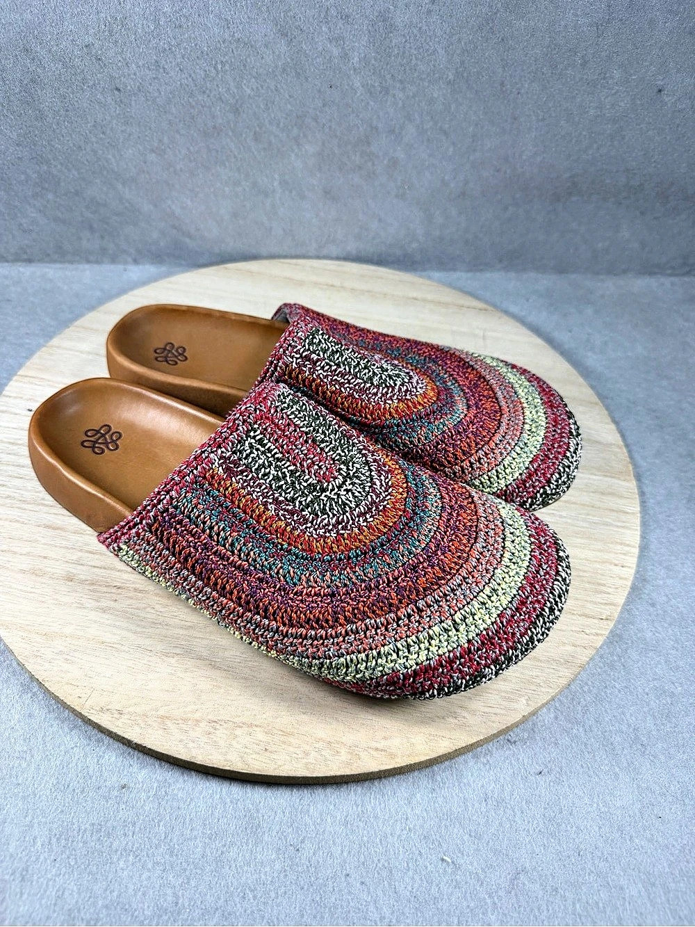 The Sak Bolinas Clog Women’s 11 Sunset Stripe Crochet Multicolor